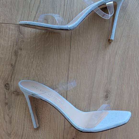 Stuart Weitzman Aleena 100 - Denim Sandal - Picture 3 of 5